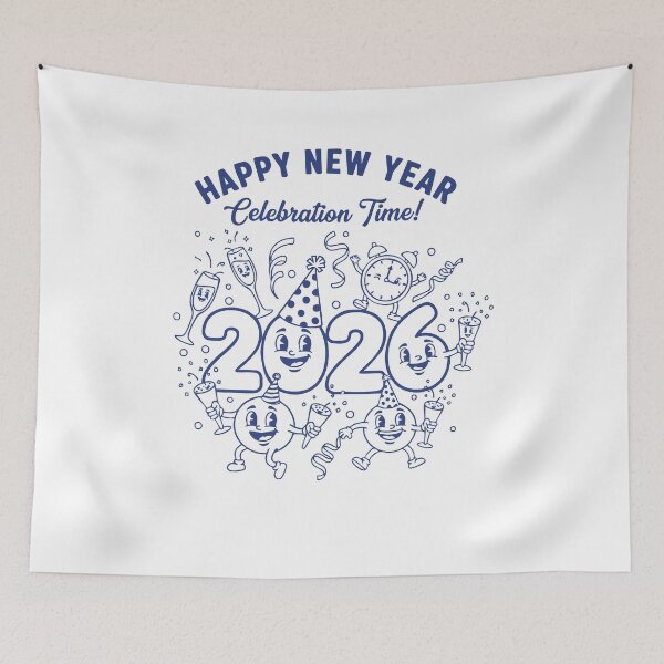 Item preview, Happy New Year 2026 Celebration Time designed and sold by LuminOrb.
