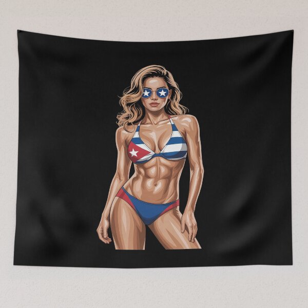Item preview, Cuban Flag Bikini Women Souvenirs Cuba designed and sold by Voidbinder.