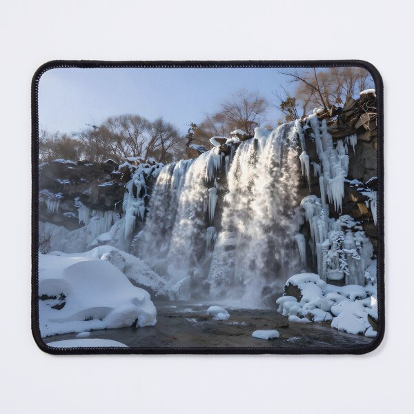 Item preview, Frozen Winter Waterfall Landscape designed and sold by AnimalAirtistry.