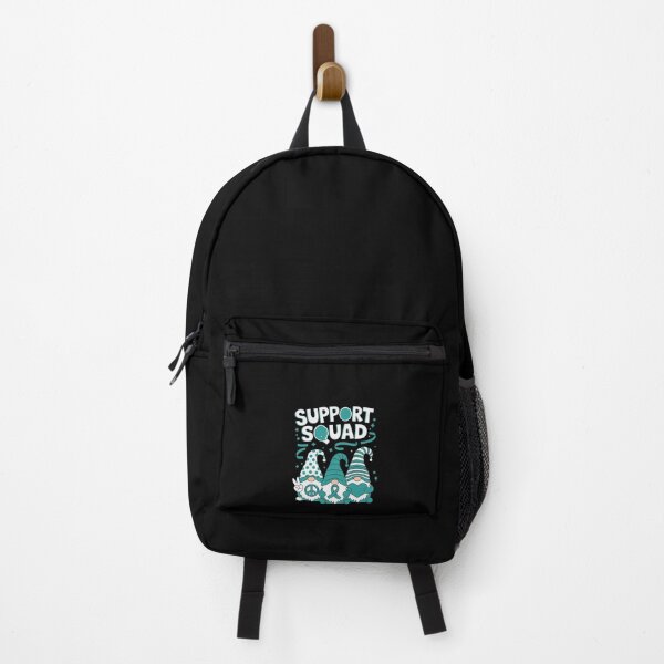 Item preview, Support Squad Ovarian Cancer Awareness Gnomes & Teal Ribbon designed and sold by KonopikaaArt.