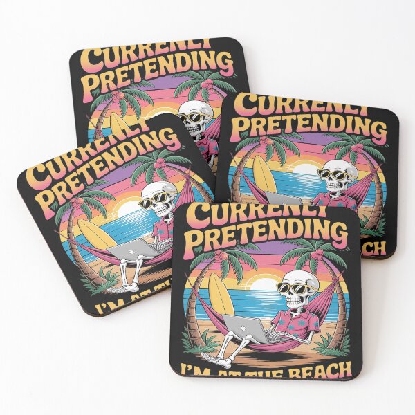 Item preview, Currently Pretending I'm At The Beach Skeleton designed and sold by Voidbinder.