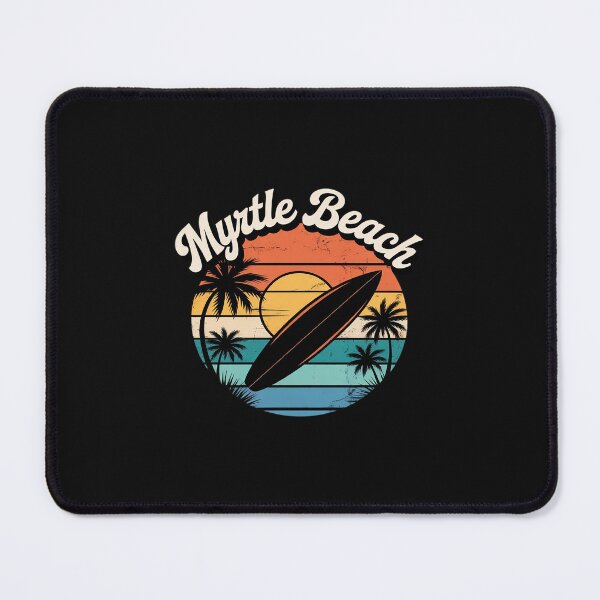 Item preview, Myrtle Beach South Carolina Palm Tree Surf 70's Retro Sunset designed and sold by TAYLOROUSDALE.