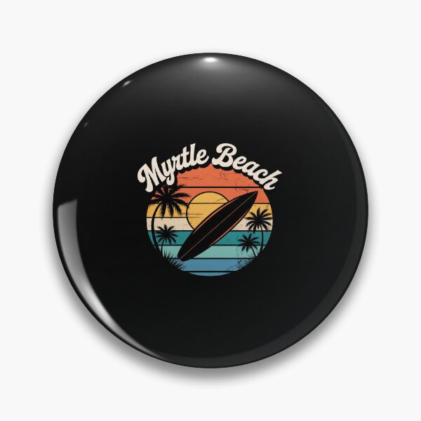 Item preview, Myrtle Beach South Carolina Palm Tree Surf 70's Retro Sunset designed and sold by TAYLOROUSDALE.