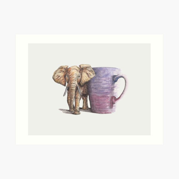 Desktop Elephant Art Print