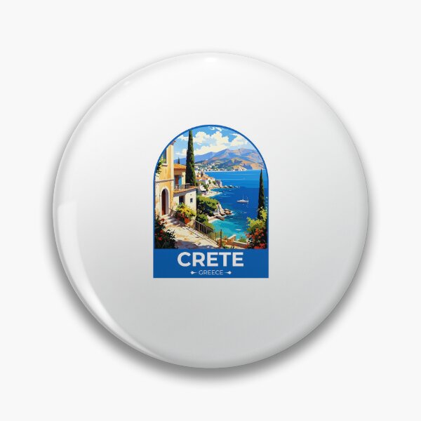 Item preview, Crete Greece Travel Sticker designed and sold by TulipaGraphics.