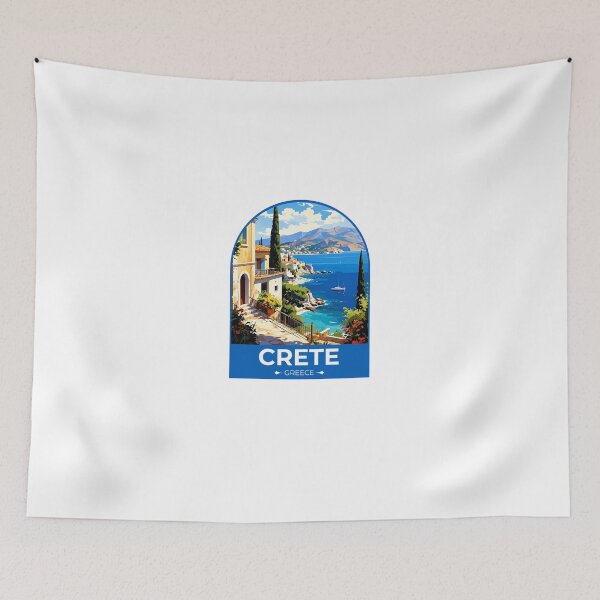 Item preview, Crete Greece Travel Sticker designed and sold by TulipaGraphics.
