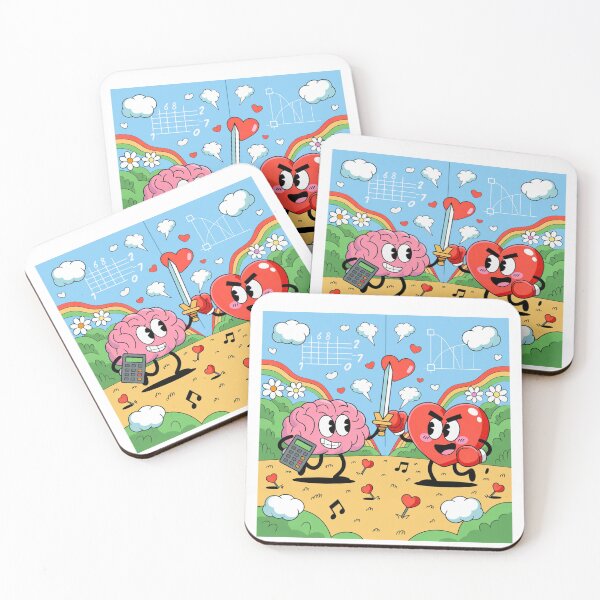 Item preview, Heart vs Brain – The Eternal Battle designed and sold by JustFunnyStuff.