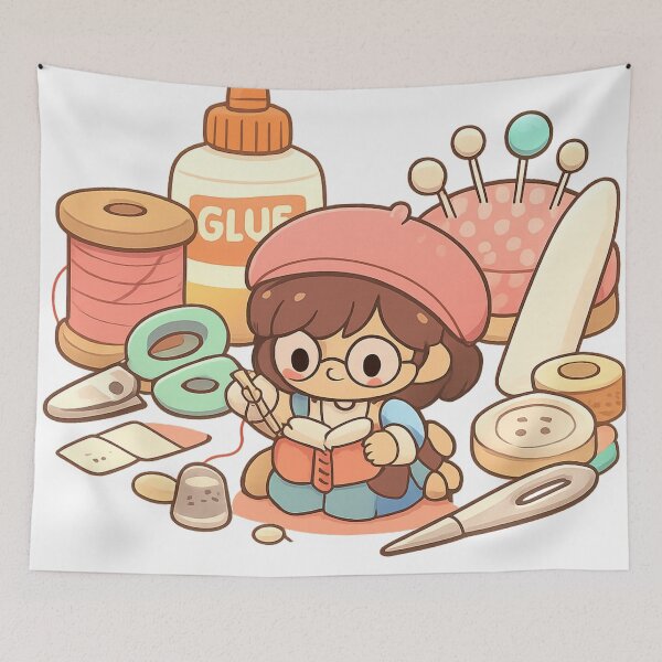 Item preview, Bookbinding cozy kawaii scene designed and sold by Iail Ioa.
