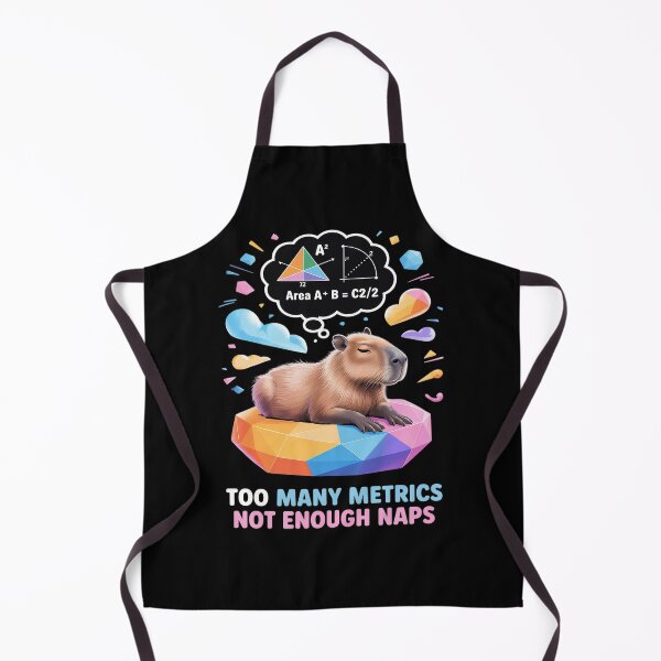 Item preview, Cute Capybara Math Teacher Too Many Metrics Not Enough Naps designed and sold by Voidbinder.