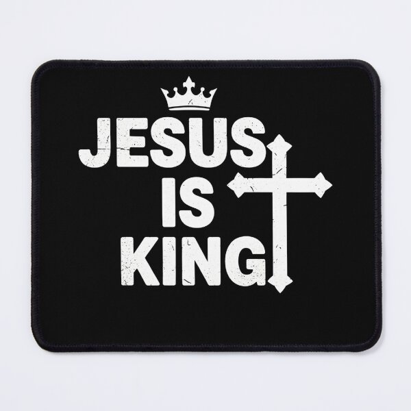 Item preview, Jesus Is King — Bold Christian Typography Tee & Sticker designed and sold by haitrieuic96.