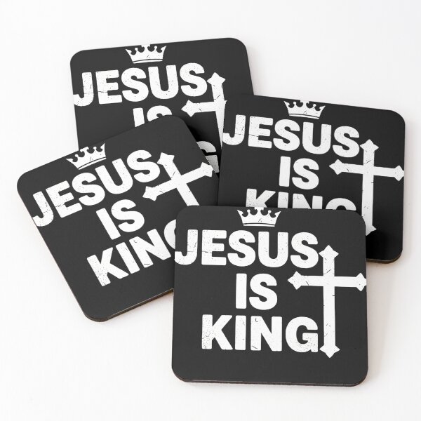Item preview, Jesus Is King — Bold Christian Typography Tee & Sticker designed and sold by haitrieuic96.