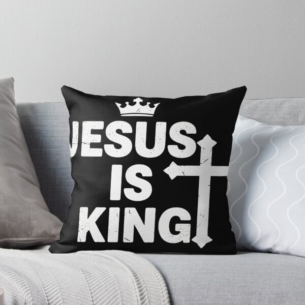 Item preview, Jesus Is King — Bold Christian Typography Tee & Sticker designed and sold by haitrieuic96.