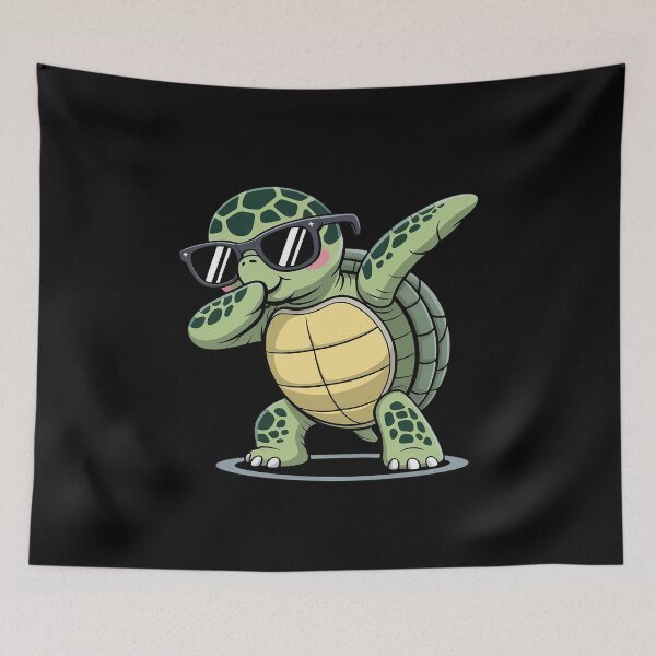 Item preview, Cute Dabbing Sea Turtle Gift idea for World Oceans Day Long designed and sold by Voidbinder.