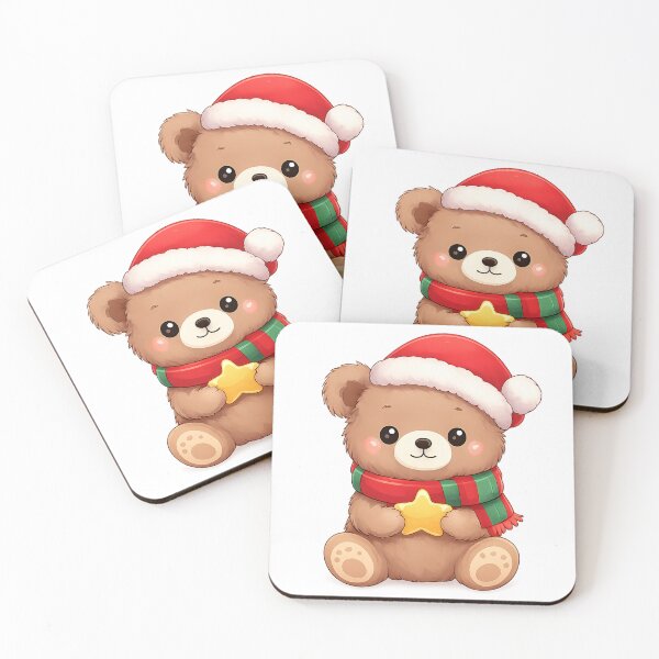 Item preview, Kawaii Christmas Bear – Cute Cozy Holiday Animal designed and sold by kimkosovo.