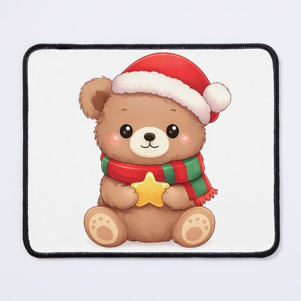 Item preview, Kawaii Christmas Bear – Cute Cozy Holiday Animal designed and sold by kimkosovo.