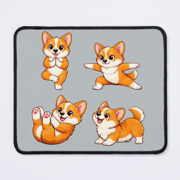 Item preview, Cute Yoga Corgi Poses – Cartoon Dog designed and sold by Darlin8888.