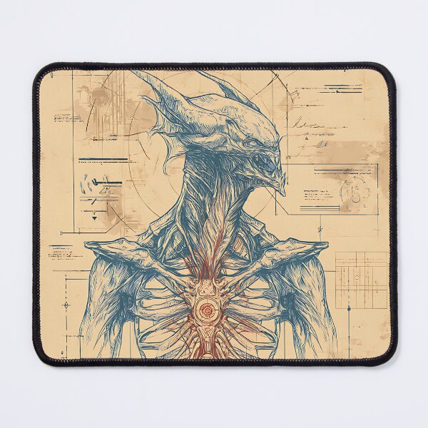 Item preview, Scientific Alien Anatomy Sci-Fi Diagram designed and sold by bapupa.