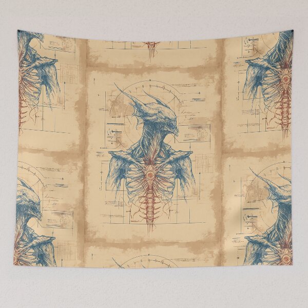 Item preview, Scientific Alien Anatomy Sci-Fi Diagram designed and sold by bapupa.