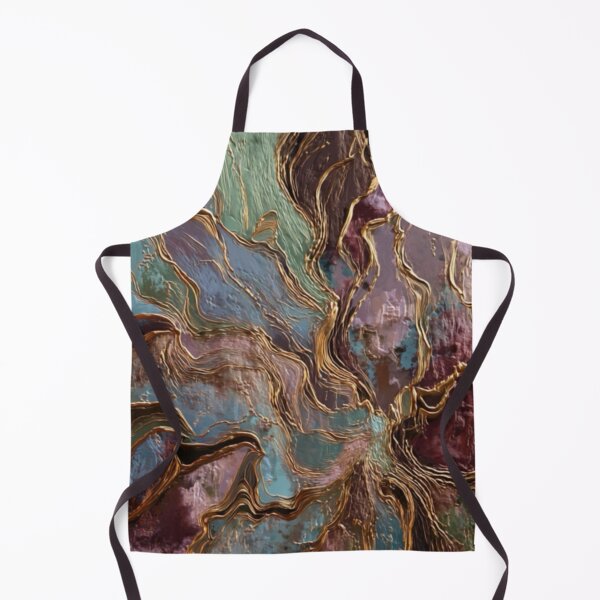 Item preview, Golden Currents – Abstract Fluid Art with Metallic Gold Flow designed and sold by Pixel flow studio.