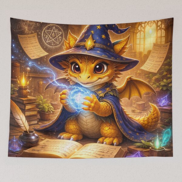 Item preview, Voltspell the Wizard Dragon – Lightning Spell Practice Dragon Hatchling designed and sold by EpicDragons-.