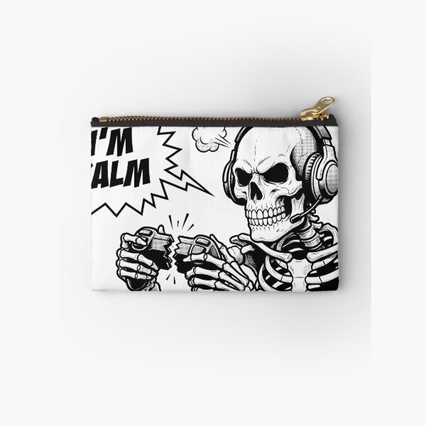 Item preview, I Am Calm - Gamer Rage Skeleton designed and sold by WojcikDesigners.
