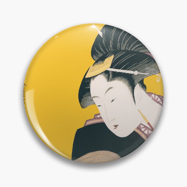 Artikelvorschau, Japanische Schönheit – inspiriert von Utamaro (Goldgelb) entworfen und verkauft von keikono.studio.