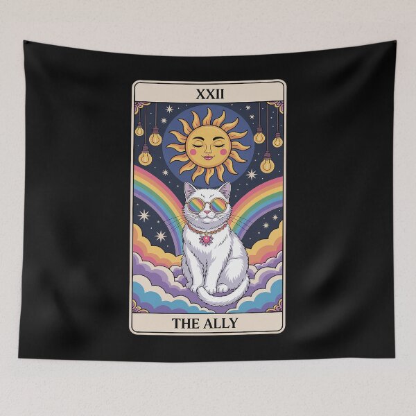 Item preview, Ally Cat Pride Sunglasses Lgbtq  designed and sold by Elenasriveras.