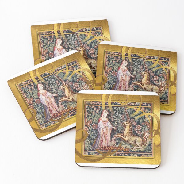 Item preview, Medieval Art - Lady, Dog and the Unicorn (by ACCI) designed and sold by VanyssaGraphics.