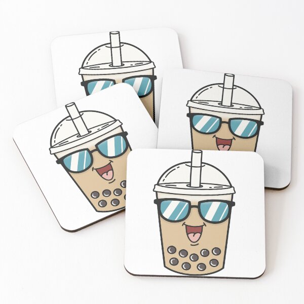 Item preview, Cool bubble milk tea Face Meme Wearing Sunglasses designed and sold by holywarter.