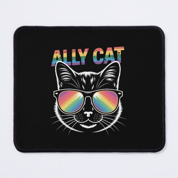 Item preview, Ally Cat Sunglasses Gay Rainbow Pride Lgbt designed and sold by Elenasriveras.