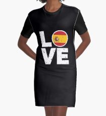 Spain flag shirt Graphic T-Shirt Dress