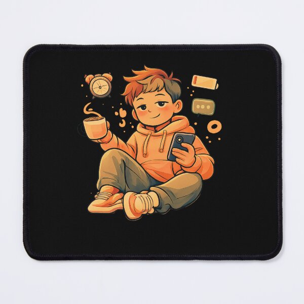 Item preview, Low Battery Life – Cozy Daily Chaos Cute Illustration designed and sold by AdicretorDesign.