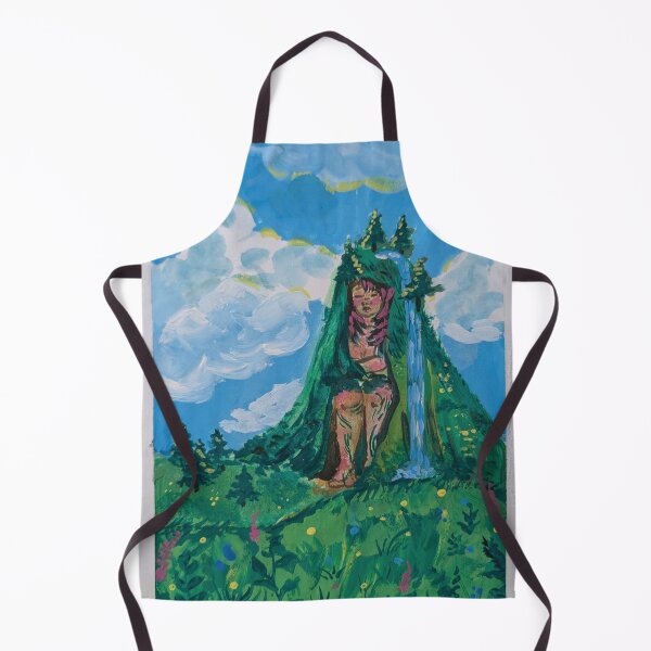 Item preview, Lady of the Mountain Painting designed and sold by the_langtry_art_logs.