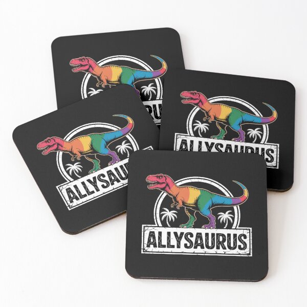 Item preview, Allysaurus Lgbtq Ally Dinosaur Rainbow Gay Pride  designed and sold by Elenasriveras.