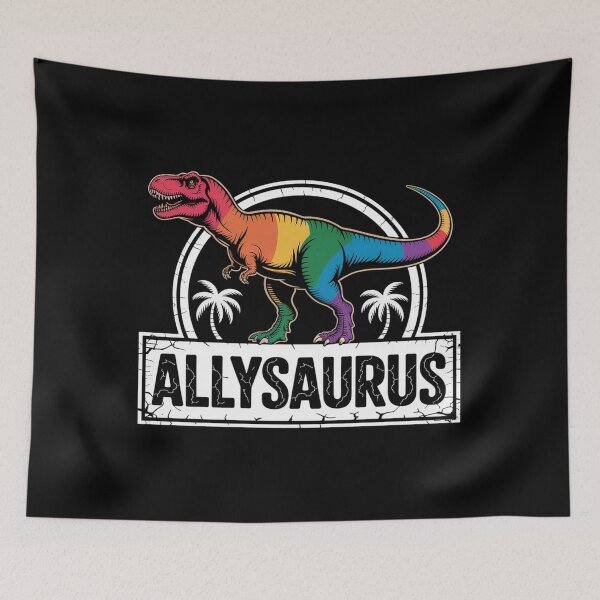 Item preview, Allysaurus Lgbtq Ally Dinosaur Rainbow Gay Pride  designed and sold by Elenasriveras.