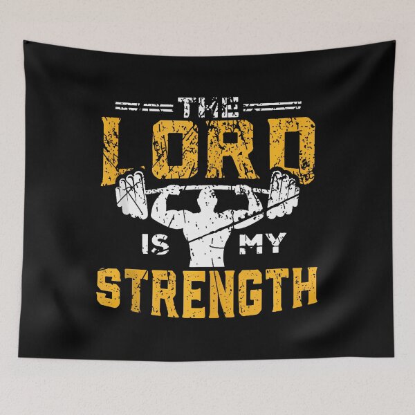 Item preview, The Lord Is My Strength Gym designed and sold by reardelbouv.