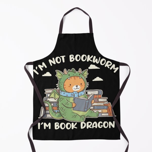 Item preview, I'm Not A Bookworm I'm A Book Dragon - Cute Reading Cat Art designed and sold by AdyKurniawan.