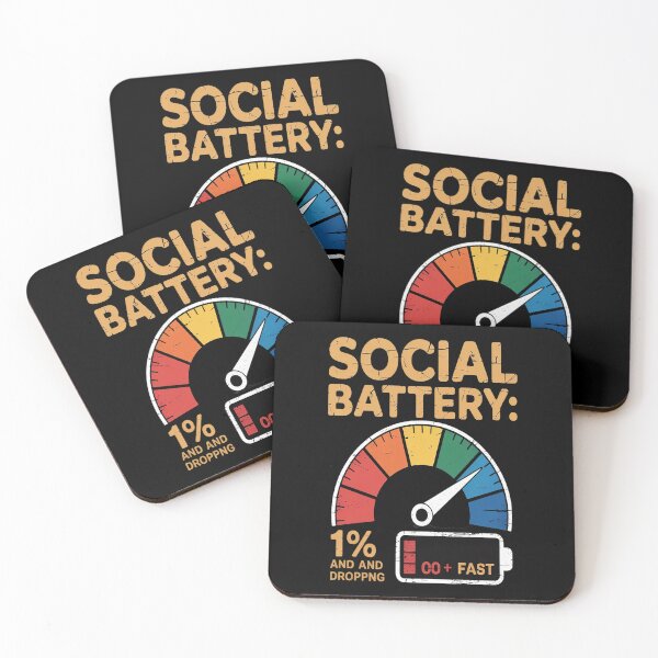 Item preview, Low Social Battery - Introvert Energy designed and sold by Lucaseinar.