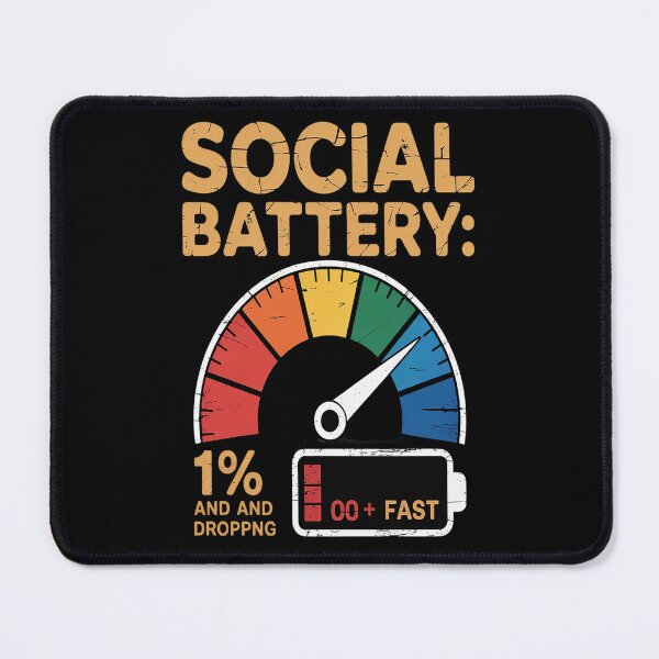 Item preview, Low Social Battery - Introvert Energy designed and sold by Lucaseinar.