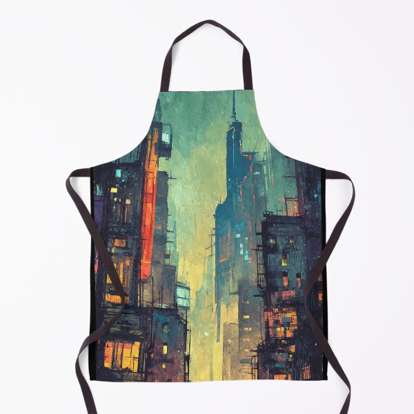 Item preview, Futuristic Cyberpunk Cityscape Neon Night designed and sold by bapupa.