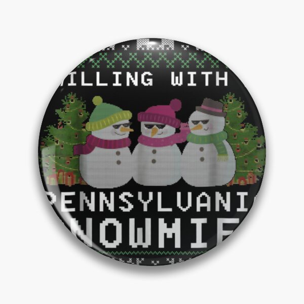 Item preview, Chilling With My Snowmies Winter Snowman Trio In Ugly Christmas Sweater Style Pattern designed and sold by GenioFin.