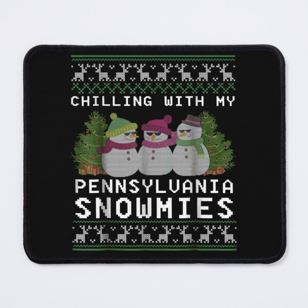 Item preview, Chilling With My Snowmies Winter Snowman Trio In Ugly Christmas Sweater Style Pattern designed and sold by GenioFin.