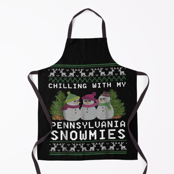 Item preview, Chilling With My Snowmies Winter Snowman Trio In Ugly Christmas Sweater Style Pattern designed and sold by GenioFin.