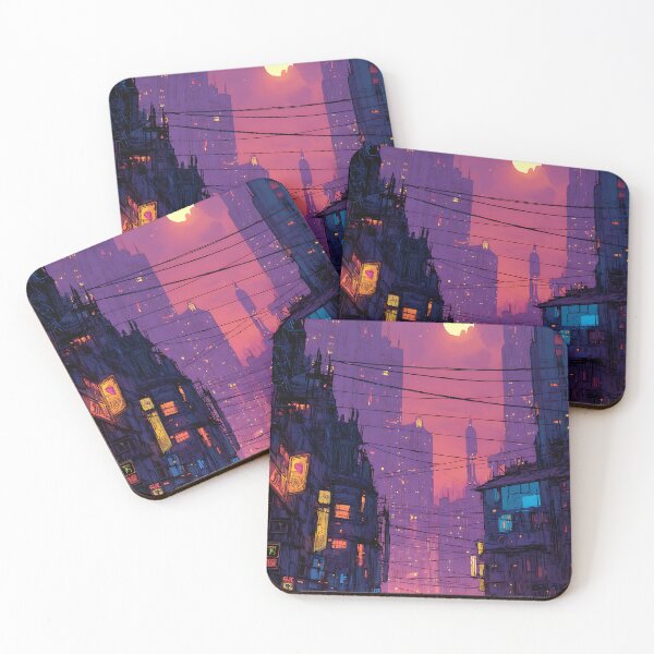 Item preview, Urban Cyberpunk Cityscape Sci-Fi Skyline designed and sold by bapupa.