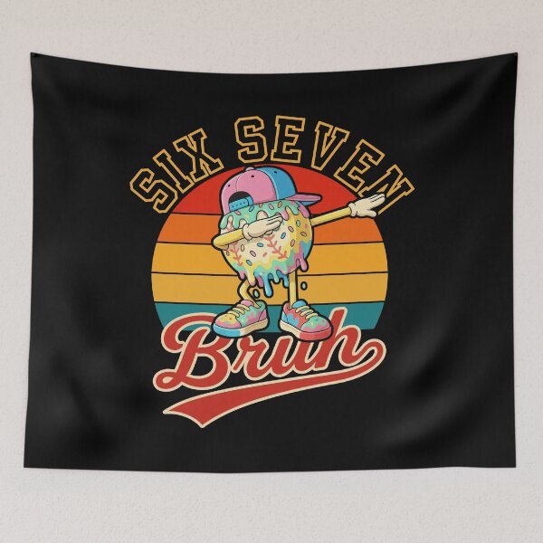 Item preview, Six Seven 67 6 7 Bruh Dab Baseball Donut Meme Funny T-Shirt designed and sold by LashondaGreen89.