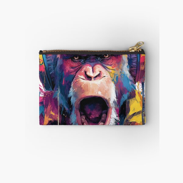 Item preview, Stylish Dj Monkey Ape Vibe With Colorful Headphones designed and sold by GrinGalore.