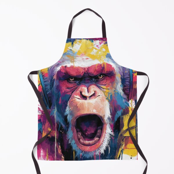 Item preview, Stylish Dj Monkey Ape Vibe With Colorful Headphones designed and sold by GrinGalore.