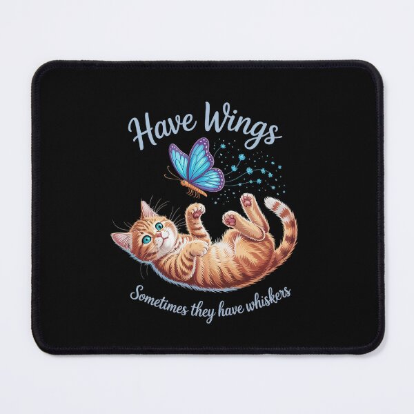 Item preview, Angels Don'T Always Have Wings They Have Whiskers Cat designed and sold by Elenasriveras.