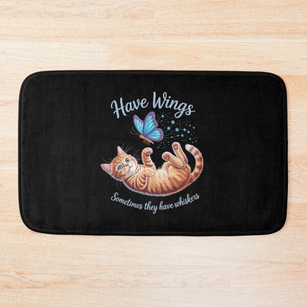 Item preview, Angels Don'T Always Have Wings They Have Whiskers Cat designed and sold by Elenasriveras.