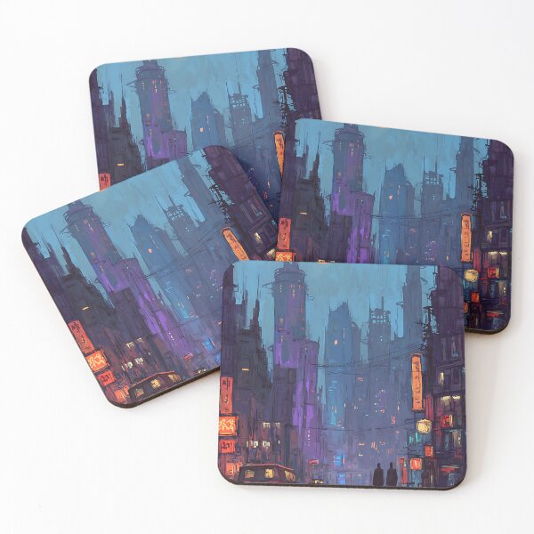 Item preview, Neon Cyberpunk Cityscape Synthwave Vibe designed and sold by bapupa.